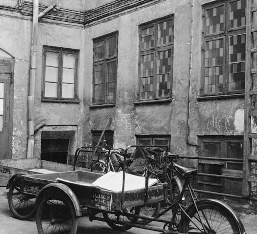 En ladcykel fotograferet af Mogens Falk-Sørensen i 1960